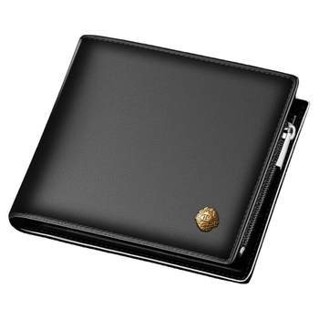 Old man's wallet new fashionable leather