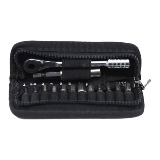 Ridenow Mini Ratchet Wrench Set Compact and Portable Precision Screwdriver Bit Bicycle Repair Tool