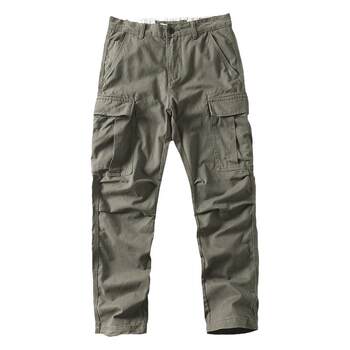 Japanese retro overalls straight loose casual trousers