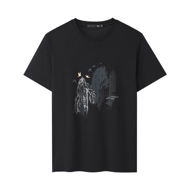 Hailan Home Cool Quick Dry Printed Short Sleeve