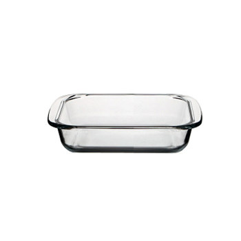 Square tempered glass high temperature baking rice baking tray