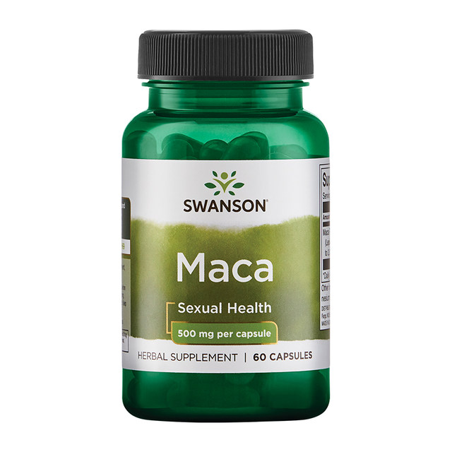 Swanson Swanson 4 1 Concentrated Maca Capsules Peruvian Black Maca Tablets Adult
