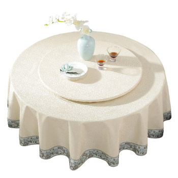 Thickened new chinese pu waterproof and oil-proof round table cloth Thickened new chinese pu waterproof and oil-proof round table cloth