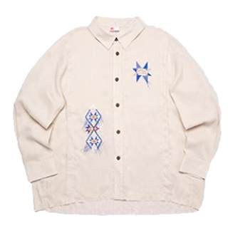 中国李宁男子休闲外套春秋时尚宽松潮流百搭翻领外套外穿衬衫-B品