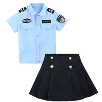 儿童警服警官服玩具套装警察服角色扮演交警演出服交通制服警装备
