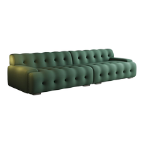 Joint cabinet Italian minimalist Rochburg sofa Internet celebrity straight sofa designer small apartment cream style fabric sofa