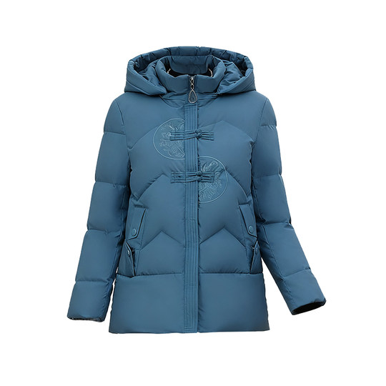 Yalu Down Jacket Grandma Winter Embroidered Chinese Jacket