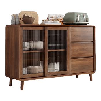 Solid wood sideboard mujisen simple and modern