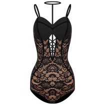 YES Latin Dancer Practice Wear Dance Wear Dance Special Top New Spring and Summer Lace Suspender Jumpsuit YD278