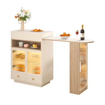 Telescopic bar partition cabinet sideboard