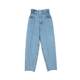 U.S. direct mail Oak+Fort women's popular high waist loose denim paper bag pants straight leg straight leg pants fashion