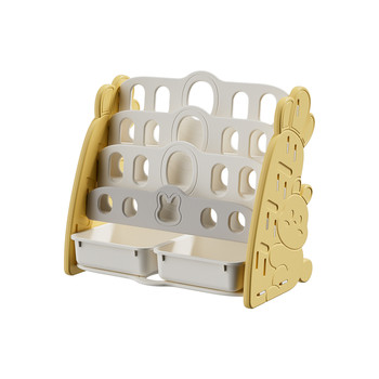 2-in-1 children's storage bookshelf with large capacity and does not tip over