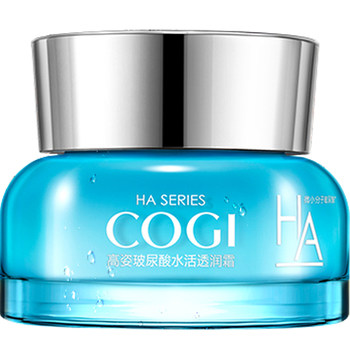 High-profile water-activated hyaluronic acid facial cream to hydrate and moisturize