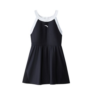 安踏小A裙丨泳衣女裙式连体泳装一体式海边防晒弹力温泉泳馆泳衣