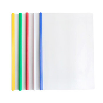 Drawbar clip transparent bag insert information book office supplies