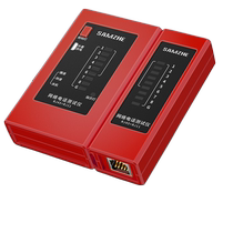 Shanze Network Cable Tester Multifunctional Network Cable Tester Crystal Head Telephone Line Engineering Home Intelligent Detector Computer Test Breaker Line Finder POE Line Patrol Broadband Anti-Interference Set