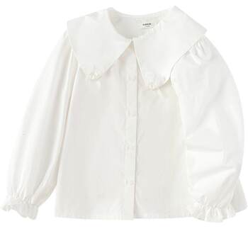 Balabala long sleeve shirt girls pure cotton top