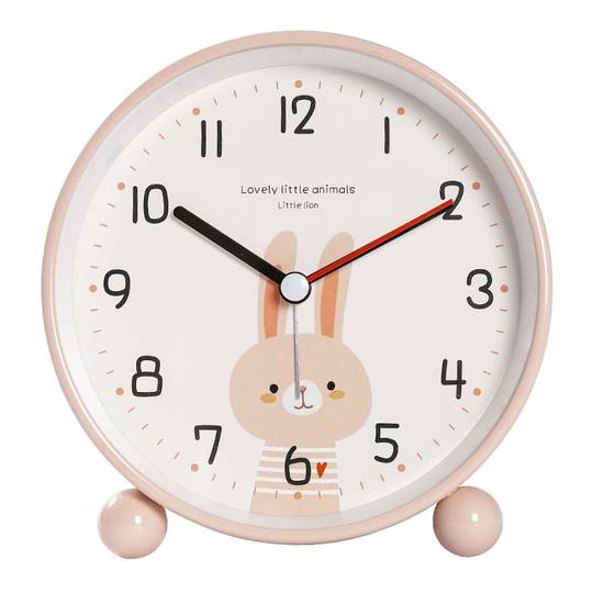 摆台式闹钟表儿童时钟学习女孩新款桌面静音2025小学生用起床神器