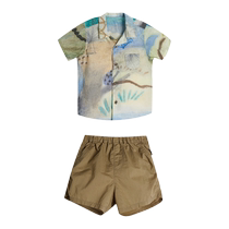 New Jiangnan Buyi baby shirt shorts suit for men and women baby 24 summer jnbybyjnbyYO4H20890