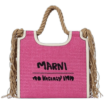 MARNI X NO MAINITEM INN LOGO HANDBAG WOVEN BAG