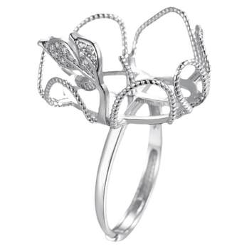 S925 sterling silver universal ring set with amber beeswax for women
