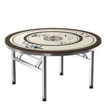 Stainless steel turntable round table dining table with disc