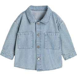 HM children's clothing baby baby baby denim jacket 2024 spring new casual loose outer wearing shirt 1212695