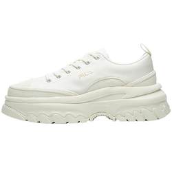 FILA official LAVA women's shoes thick-soled canvas shoes casual shoes heightening white shoes sports shoes black shoes