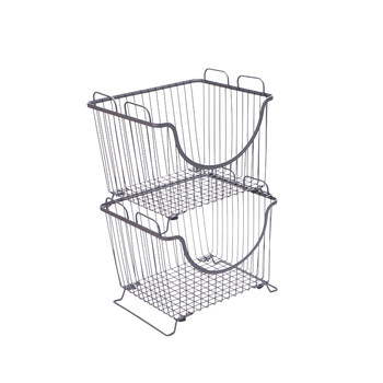 Kitchen storage basket multi-layer storage rack