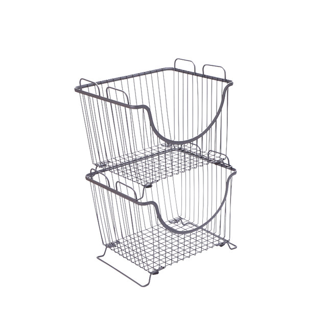 Kitchen storage basket multi-layer storage rack
