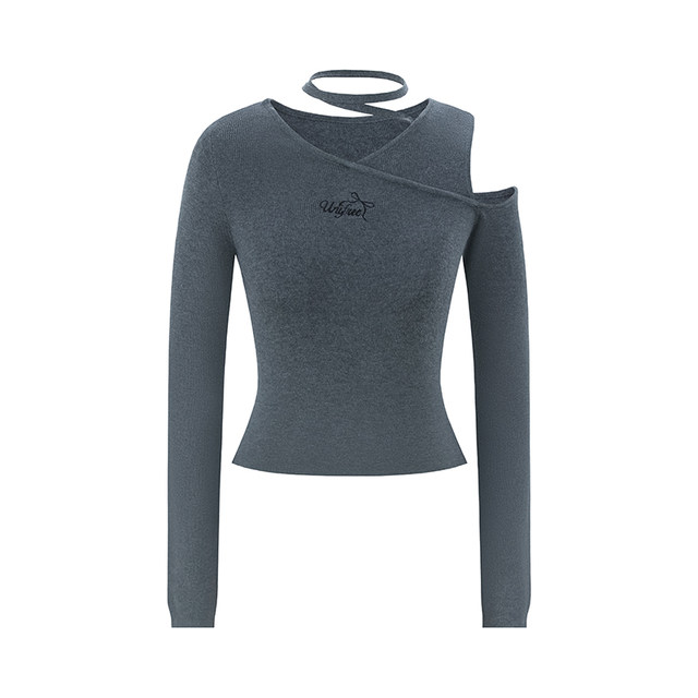 UNIFREEV collar off-the-shoulder sweater