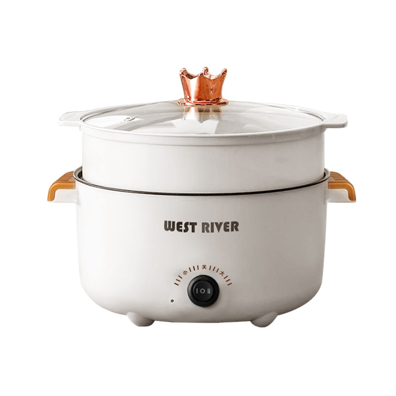 German fully automatic electric hot pot integrated cooking electric wok multi-functional cooking pot steamed fried non-stick electric steamed pot