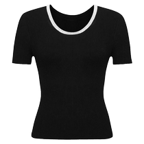 DEEP BREATH Take a deep breath brother is so exquisite U-shaped collar chain sweater top A301305
