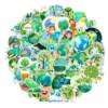 50 sheets of earth-protecting decorative waterproof stickers