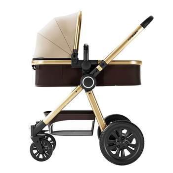 German two-way high view baby stroller tank with big wheels