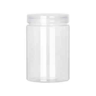 Transparent lid pet sealed jar plastic bottle food grade