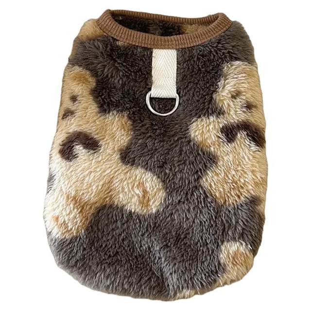 Dog clothes autumn and winter plus fleece warm vest