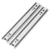 DRAWER TRACK SLIDE RAIL THICKENED DAMPING BUFFER SILENT THREE-RAIL STAINLESS STEEL SIDE MOUNTED KEYBOARD CABINET SLIDE RAIL