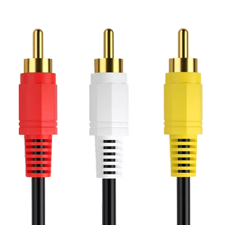 Three pairs of three lotus cables rca tv cable