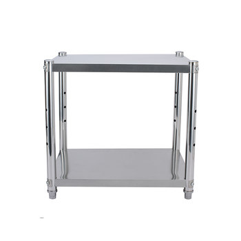 Floor-standing double-layer microwave oven rack stainless steel