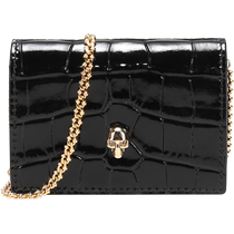 (Self-operated) Second-hand 99 new unused Alexander McQueen womens leather shoulder crossbody bag coin purse