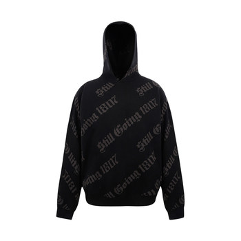 1807 gothic all-over jacquard hooded sweater 1807 gothic all-over jacquard hooded sweater