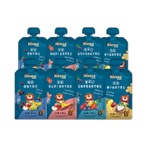 Heyangyang imported fruit puree baby infant food supplement puree without added white sugar nutritional ratio 100g*8 bags
