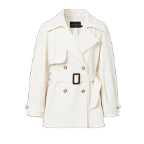 The same style as the mall Disennis 2024 new autumn style high-end commuting style white temperament short windbreaker jacket for women