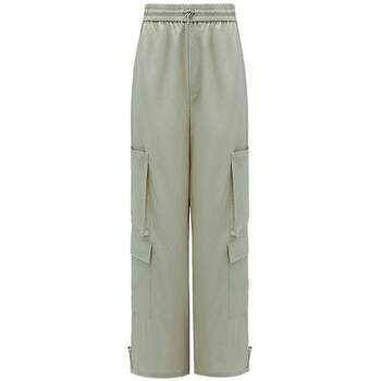 Cocobella workwear style wide-leg parachute pants women's drawstring straight casual pants pa7025