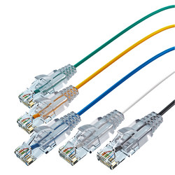 카테고리 6 초극세 네트워크 점퍼 CAT6a 완성 네트워크 케이블 기가비트 광대역 연결 라인 컴퓨터 고속 8 코어 네트워크 케이블