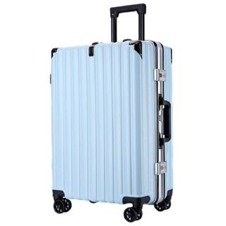 韩版行李箱女拉杆箱男学生旅行箱万向轮皮箱子大容量密码箱铝框款