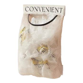 Kitchen garbage bag storage artifact wall-mounted net bag