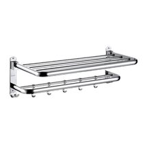 304 stainless steel towel rack bathroom punch-free bathroom storage rack wall-mounted towel rack hardware pendant 2005
