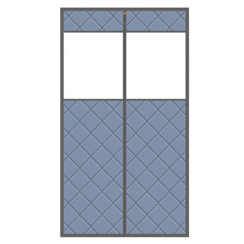 Door curtain anti-leakage wind artifact is waterproof and oil-proof and can be blocked